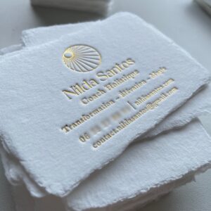 Cartes de visite - dorure à chaud